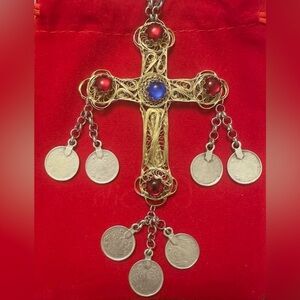 Large Antique Ethnic Cross #xhubleta